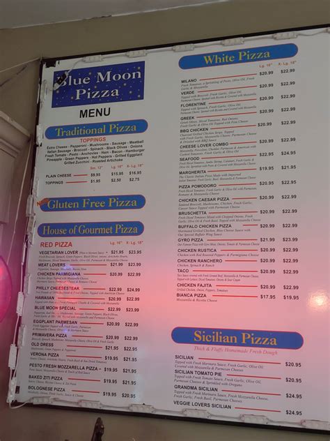 See restaurant menus, reviews, ratings, phone number, address, hours, photos and maps. . Blue moon pizza cape may nj